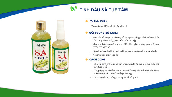 tinh dầu sả